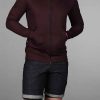 Men Biehler | Gravel Zipped Hoodie Dark Berry