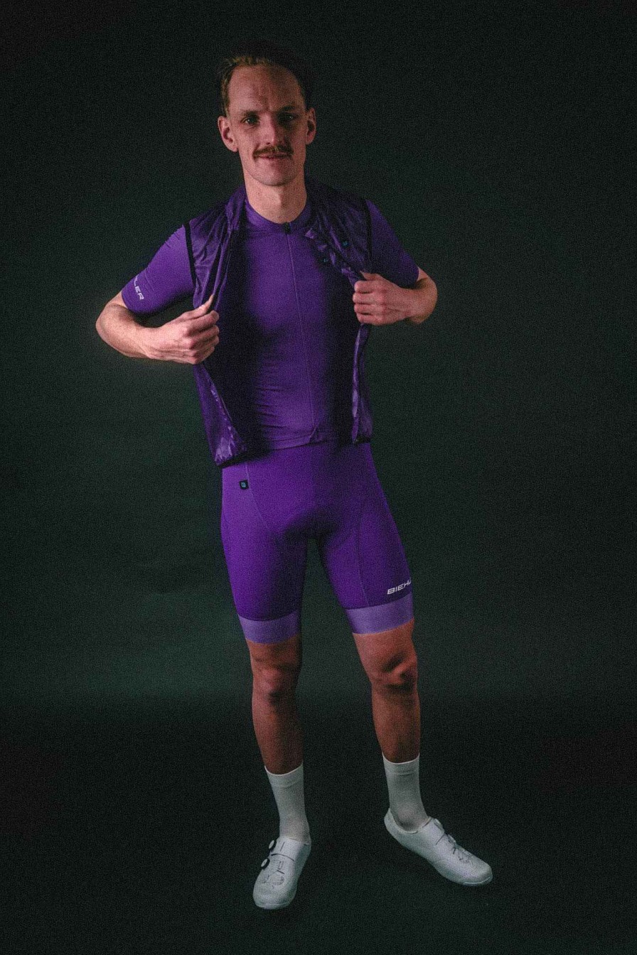 Purple cycling shorts online