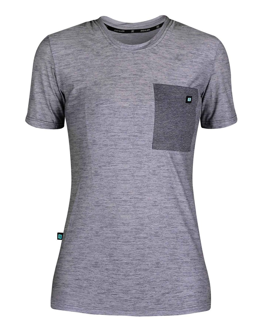 Women Biehler | Women Gravel Shirt Melange Grey