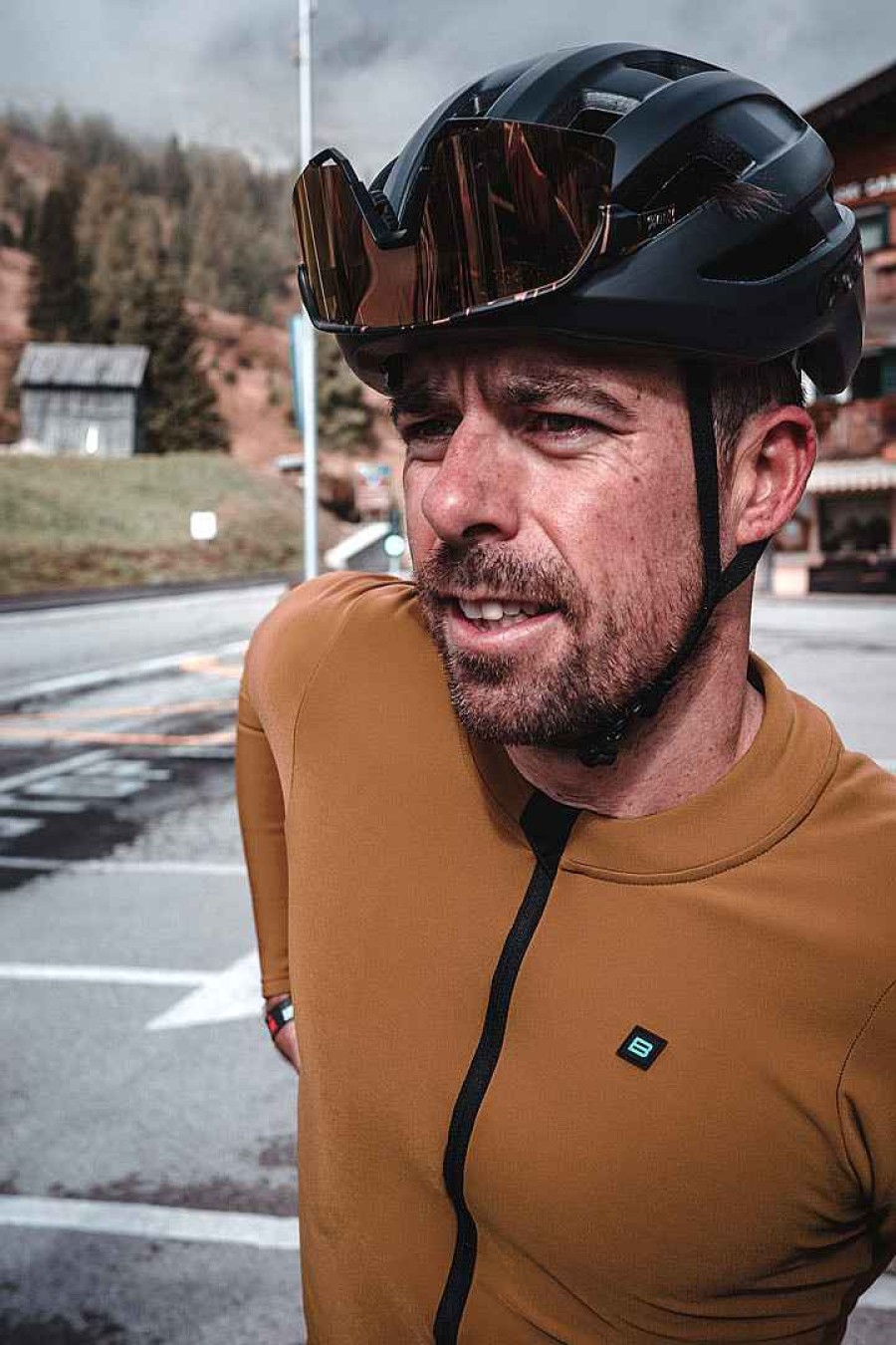Men Biehler | Thermal Rain L/S Jersey Spicy Mustard